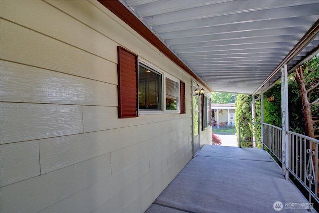 view of patio / terrace featuring covered porch