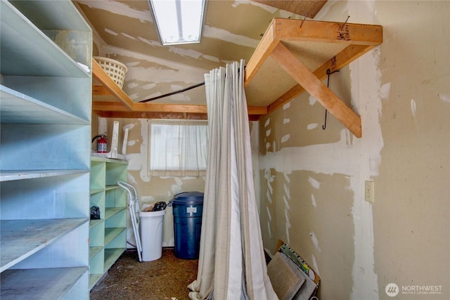 view of storage room