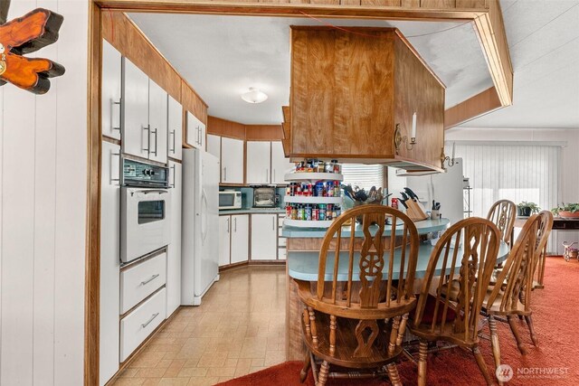 kitchen with white appliances