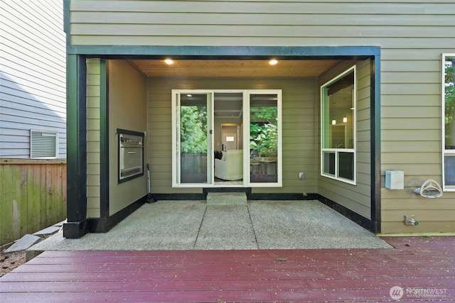 1517 Onyx St SE, Olympia, WA 98501 - doorway to property with a wooden deck and fence