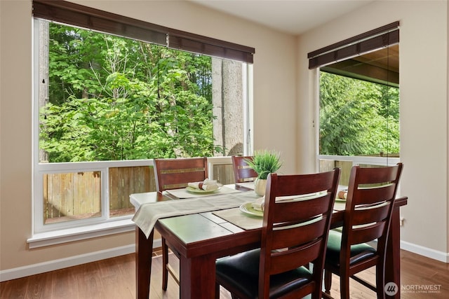 1517 Onyx St SE, Olympia, WA 98501 - dining space featuring wood finished floors and baseboards