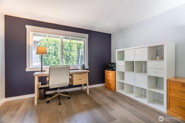 2656 168th Ave NE, Bellevue, WA 98008 - home office featuring light wood-type flooring and baseboards