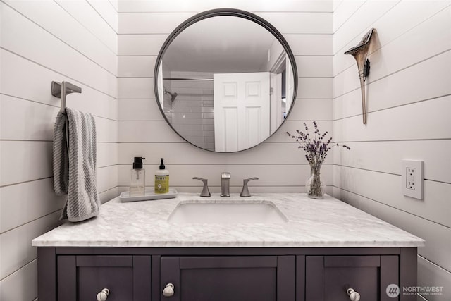 2656 168th Ave NE, Bellevue, WA 98008 - bathroom featuring tile walls and vanity