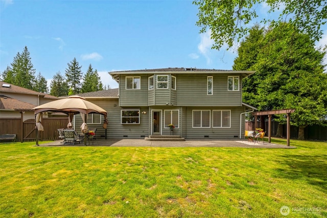 15525 66th Ave SE, Snohomish, WA 98296 - back of house with a gazebo and a patio area