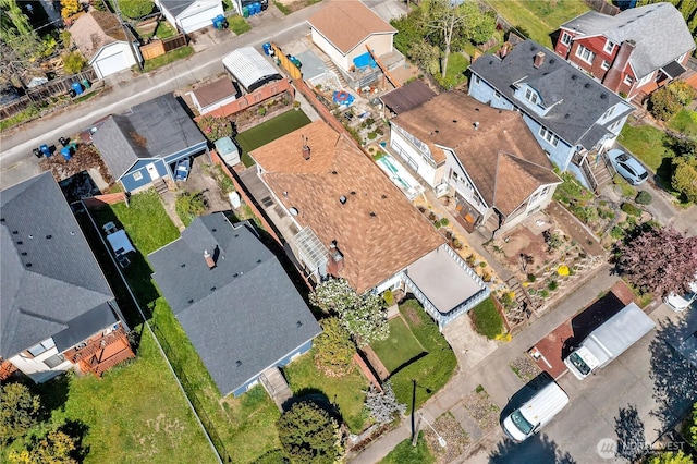 7351 32nd Ave SW, Seattle, WA 98126 - aerial view of property's location with nearby suburban area