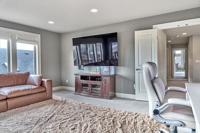 3319 Burnett Ave N, Renton, WA 98056 - office space featuring healthy amount of natural light, carpet flooring, and recessed lighting