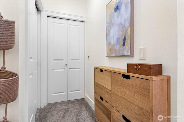 1015 Railroad Ave Unit 405, Bellingham, WA 98225 - corridor featuring dark colored carpet and baseboards