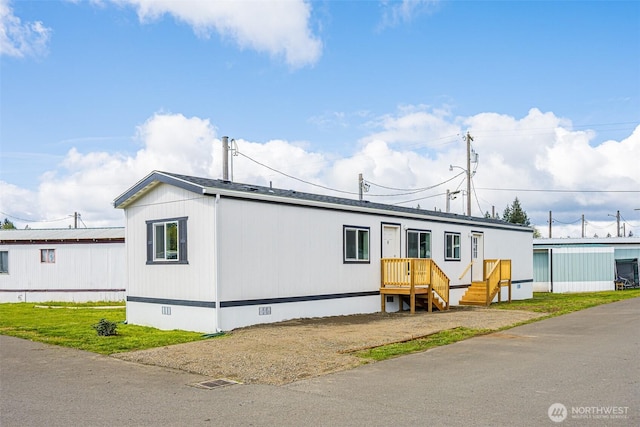 manufactured / mobile home with crawl space