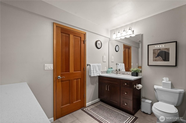 10811 164th Pl NE, Redmond, WA 98052 - bathroom with tile patterned flooring, vanity, and toilet
