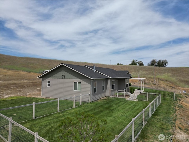 6279 Touchet N Rd, Touchet, WA 99360 - back of house with a rural view