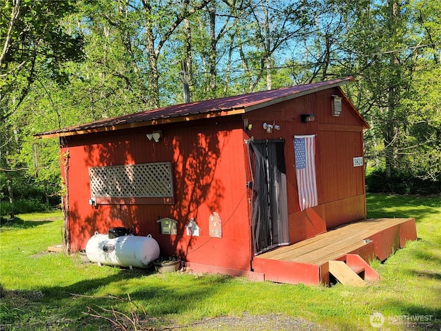 view of outbuilding with an outdoor structure