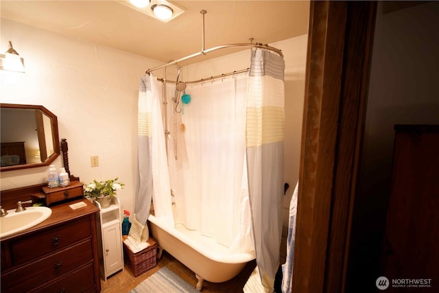 full bathroom with vanity