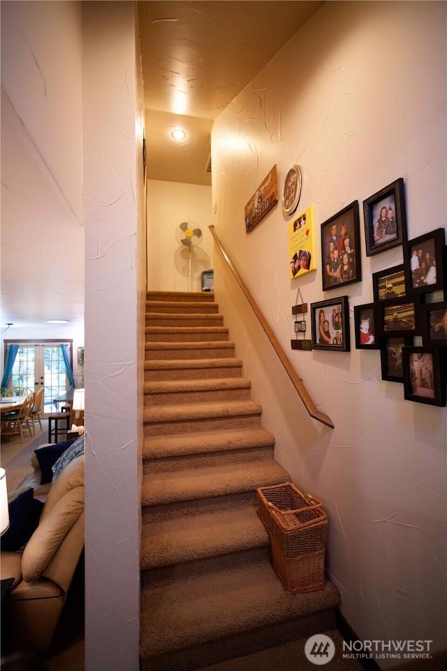view of stairway