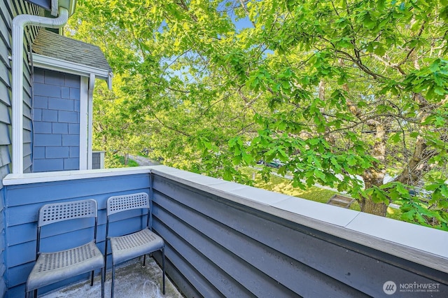 view of balcony