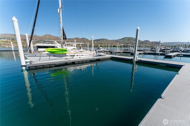 1350 W Woodin Ave, Chelan, WA 98816 - view of dock with a water and mountain view