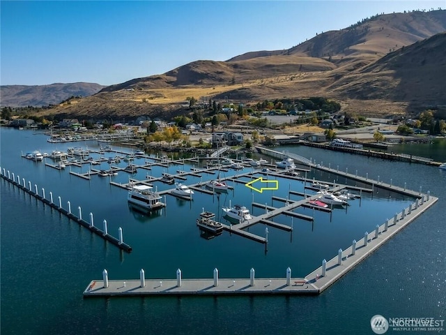 1350 W Woodin Ave, Chelan, WA 98816 - exterior space with a water and mountain view