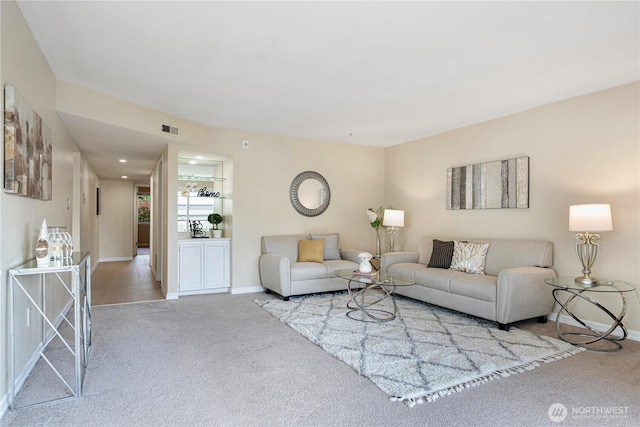 9201 NE Juanita Dr Unit 205, Kirkland, WA 98034 - carpeted living room with baseboards