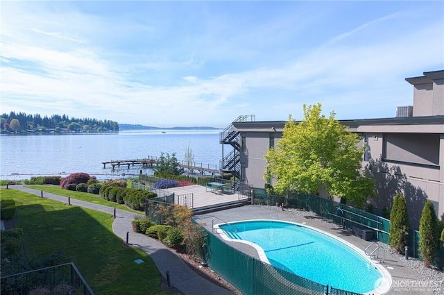 9201 NE Juanita Dr Unit 205, Kirkland, WA 98034 - community pool with a water view