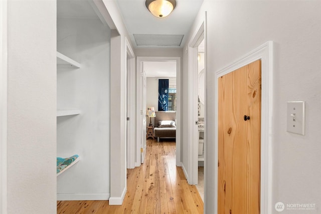 26911 312th Ave SE, Ravensdale, WA 98051 - corridor with light wood-style floors and baseboards