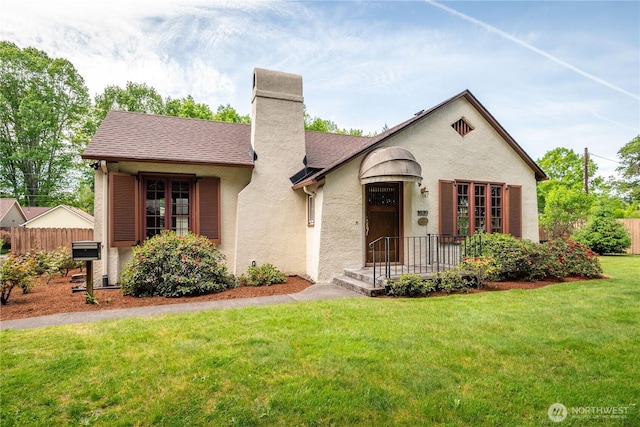 1639 21st Ave, Longview, WA 98632 - view of front facade featuring a chimney, stucco siding, and a shingled roof