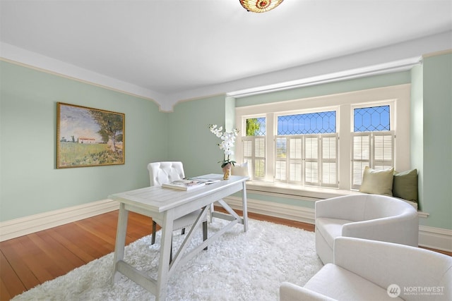 2234 Main St, Ferndale, WA 98248 - office area featuring wood finished floors and baseboards