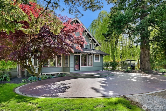 2234 Main St, Ferndale, WA 98248 - view of front of property featuring fence and a patio