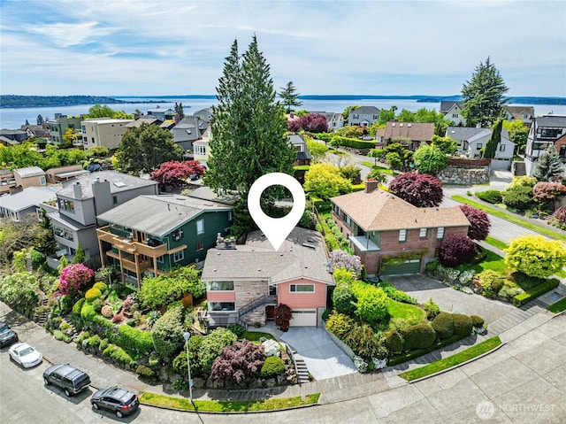 2537 Montavista Pl W, Seattle, WA 98199 - aerial view of residential area with a nearby body of water