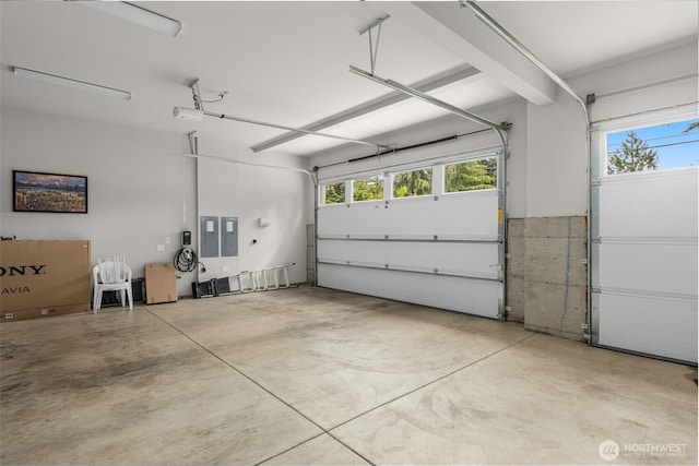 4161 86th Ave SE, Mercer Island, WA 98040 - garage featuring a garage door opener and electric panel