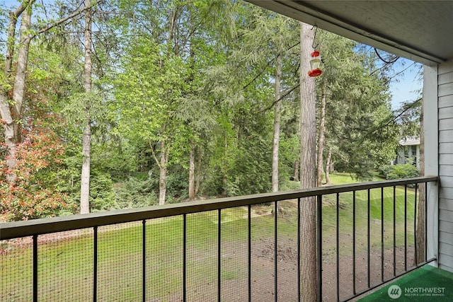 view of balcony