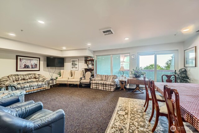 3201 Pacific Ave Unit 305, Tacoma, WA 98418 - living room with carpet and recessed lighting