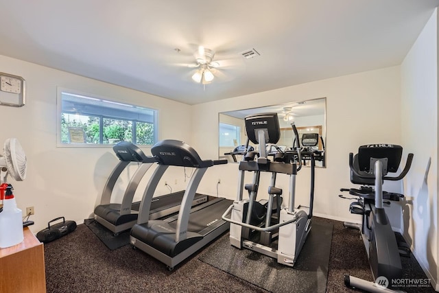 3201 Pacific Ave Unit 305, Tacoma, WA 98418 - workout area with ceiling fan