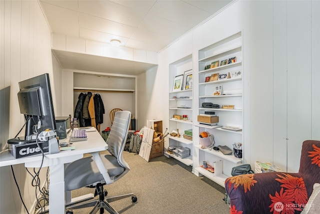 746 10th Ave E, Seattle, WA 98102 - office area with built in features and carpet floors