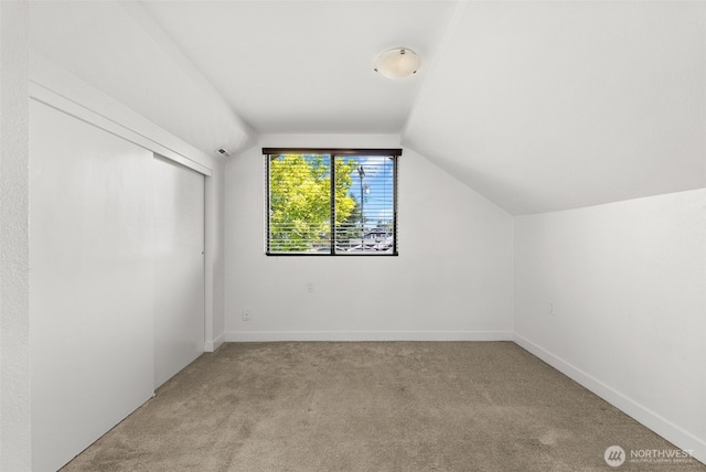 4822 S M St, Tacoma, WA 98408 - additional living space with lofted ceiling, carpet, and baseboards