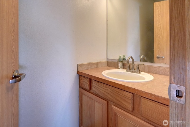 2824 187th St E, Tacoma, WA 98445 - bathroom featuring vanity and a textured wall
