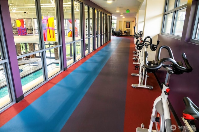 view of workout area