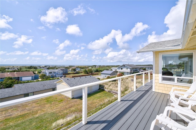 1005 346th Pl, Ocean Park, WA 98640 - wooden terrace featuring a residential view