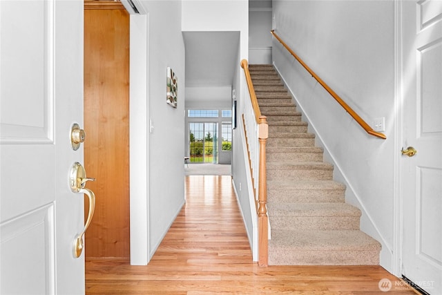 1725 Harrison Pl Unit 103, Lynden, WA 98264 - stairway featuring wood finished floors