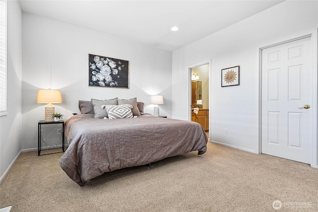 1725 Harrison Pl Unit 103, Lynden, WA 98264 - carpeted bedroom with baseboards and ensuite bath