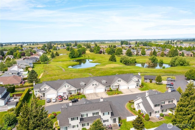 1725 Harrison Pl Unit 103, Lynden, WA 98264 - aerial perspective of suburban area featuring a nearby body of water and a golf club