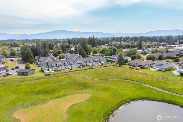 1725 Harrison Pl Unit 103, Lynden, WA 98264 - aerial perspective of suburban area with mountains and a golf course