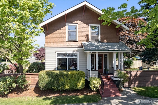 3301 Mckinley Ave, Tacoma, WA 98404 - view of front facade featuring a porch and fence