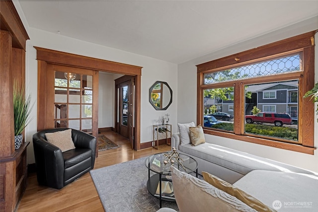 3301 Mckinley Ave, Tacoma, WA 98404 - living area with baseboards, a wealth of natural light, and light wood-style flooring