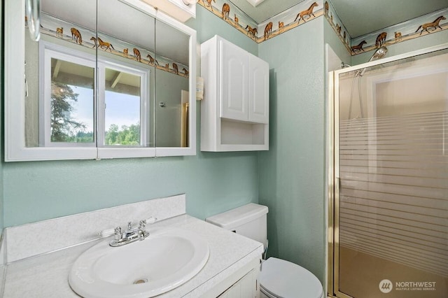 17919 3rd Ave NE, Arlington, WA 98223 - full bath with a shower stall, toilet, and vanity