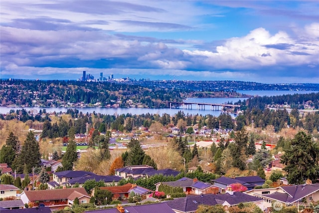 4538 Somerset Dr SE, Bellevue, WA 98006 - aerial view featuring a water view and a residential view