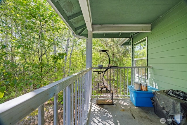 view of balcony
