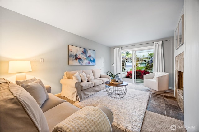 17922 Marine View Dr SW, Normandy Park, WA 98166 - living area with a high end fireplace