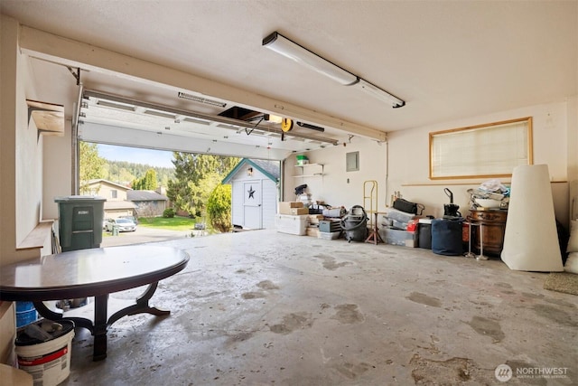 3785 Greenville Pl, Bellingham, WA 98226 - garage featuring a storage shed