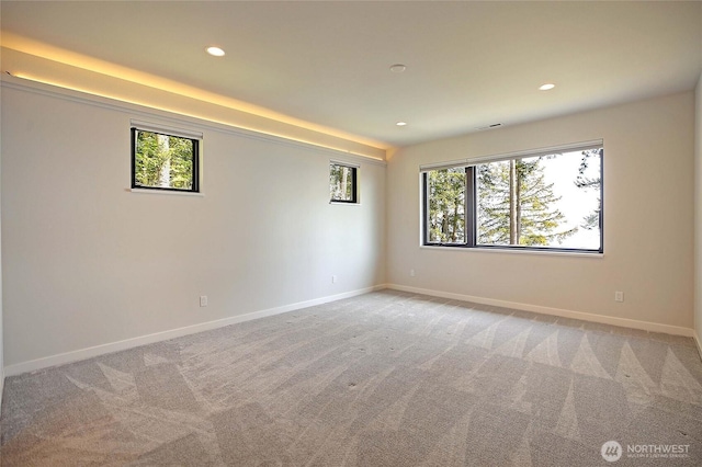 1699 SE Camano Dr, Camano Island, WA 98282 - empty room with recessed lighting and light carpet