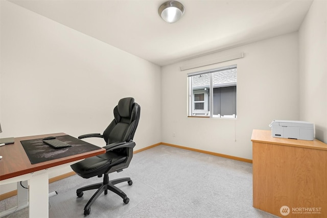343 Tremont Ave Unit 102, Bellingham, WA 98226 - office area with baseboards and carpet