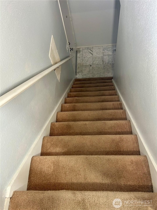 view of stairs
